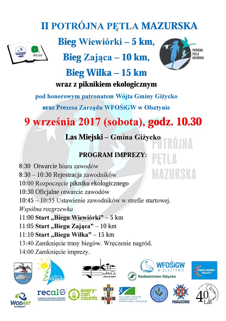 Biegi mazurskie plakat